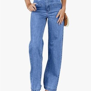 High-Rise Women's Jeans - Light Blue